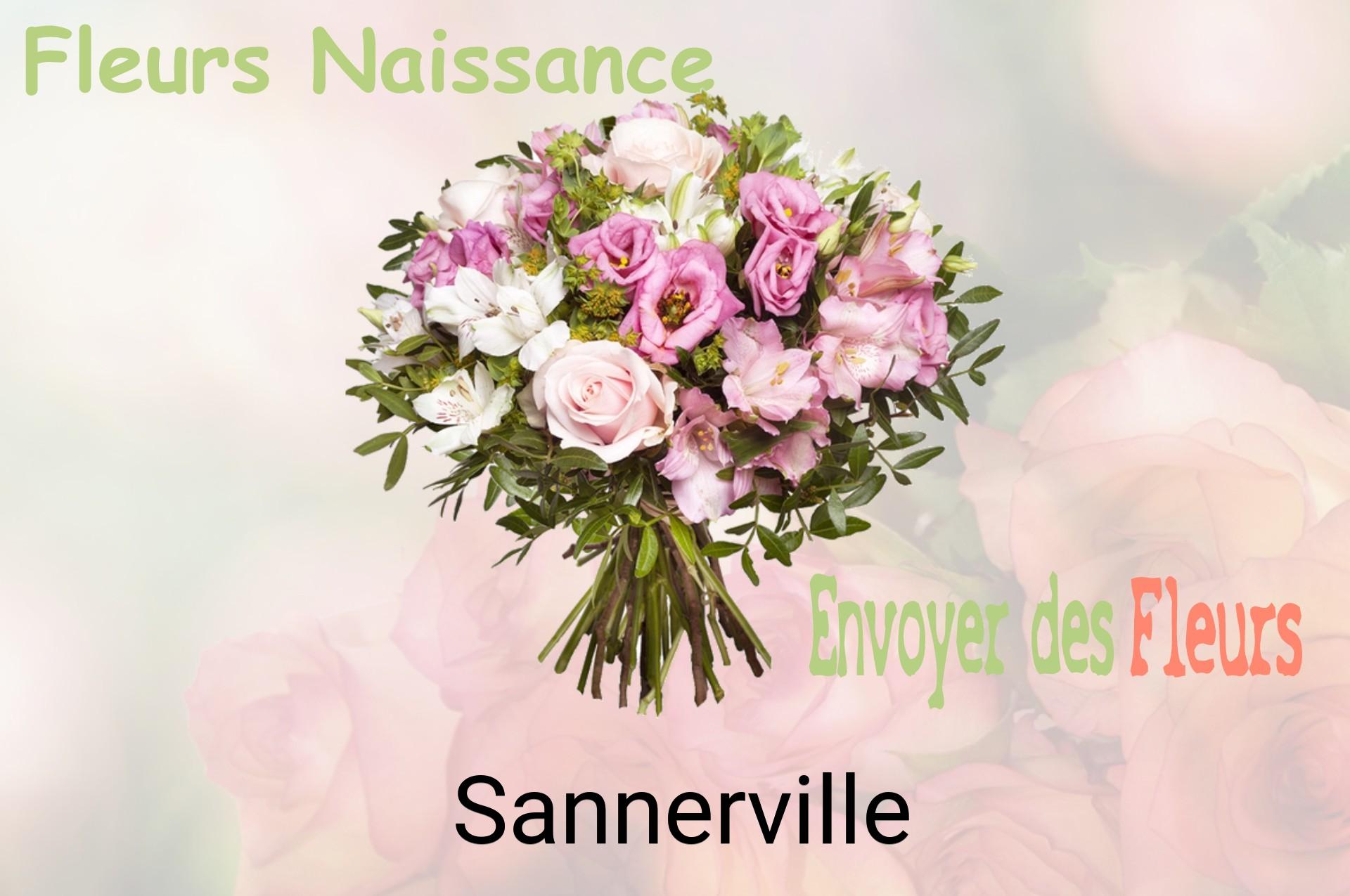 Bouquet de fleurs de naissance livré à Sannerville